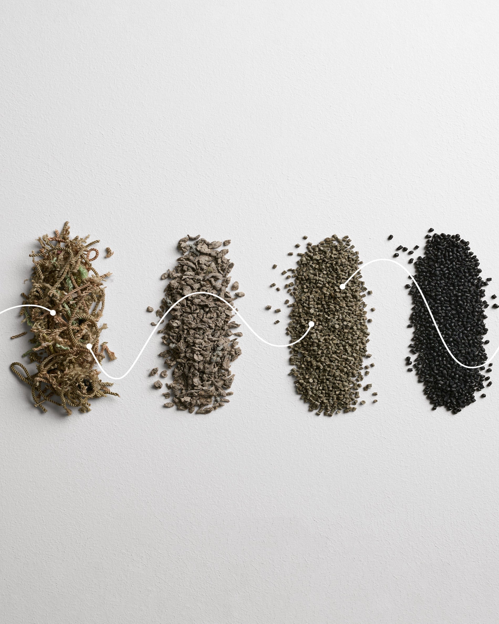 How carpet scraps become a chair